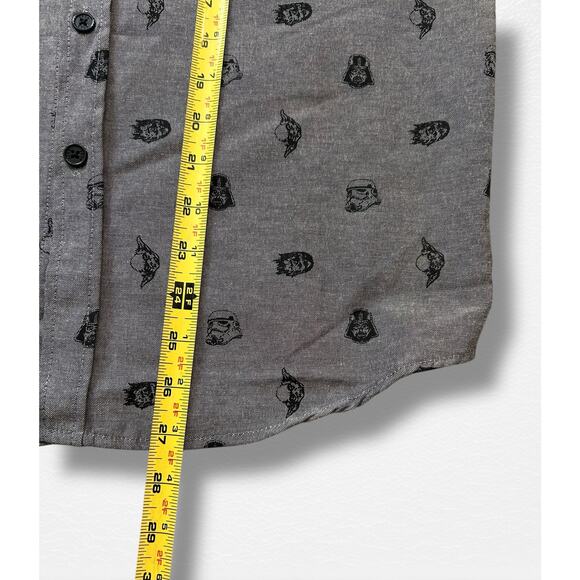 Star Wars Short Sleeve Button Up Shirt, Kids’ Size XL - Picture 6 of 9